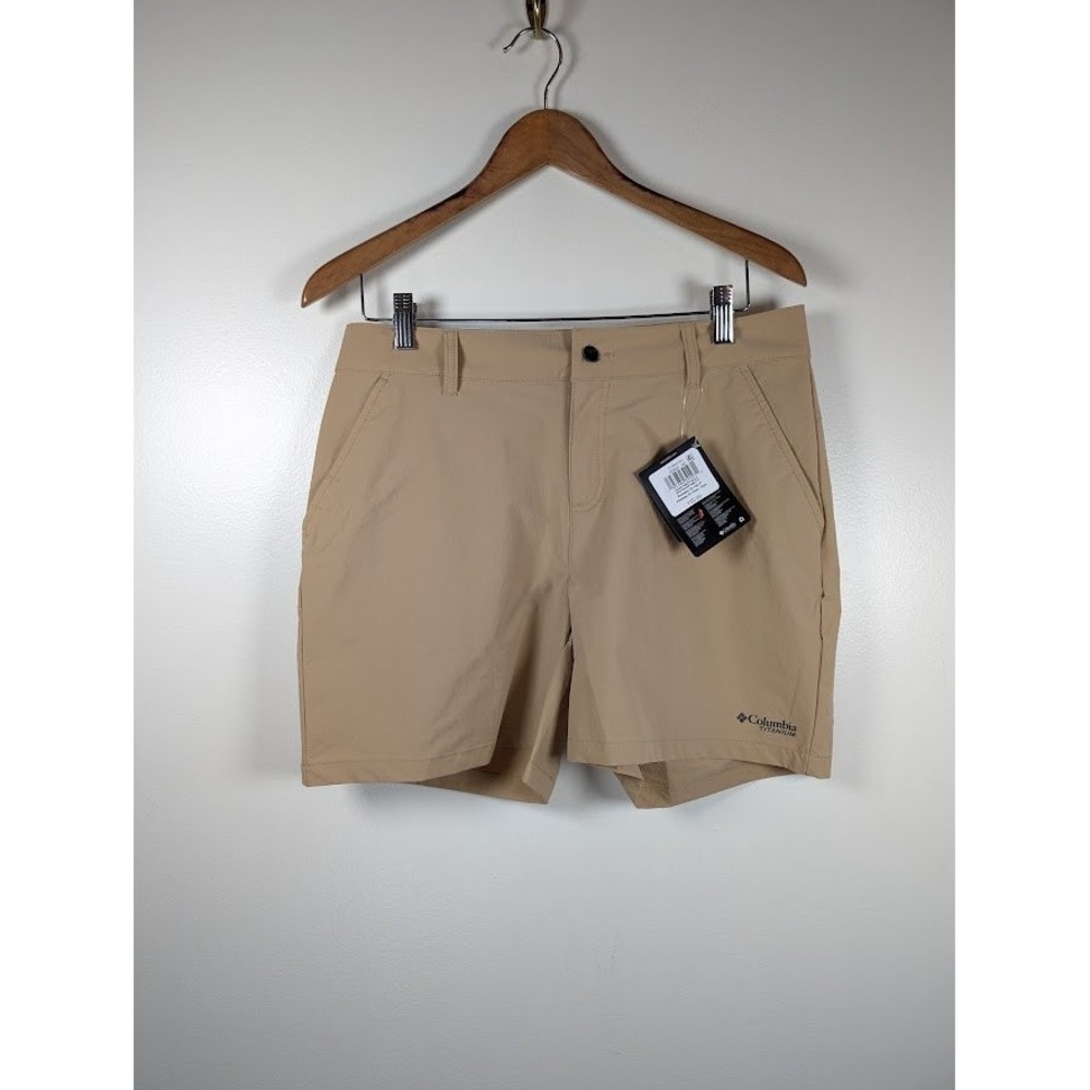Columbia Titanium Womens Hiking Shorts Sz 10 Summit Volley II Hiking Outdoor NEW